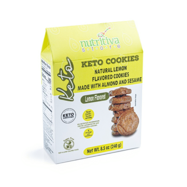 Natural Keto Lemon Flavored Cookies